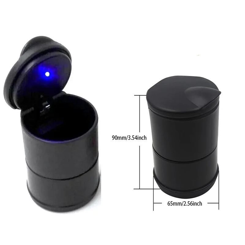 Portable Car Ashtray with LED Light 